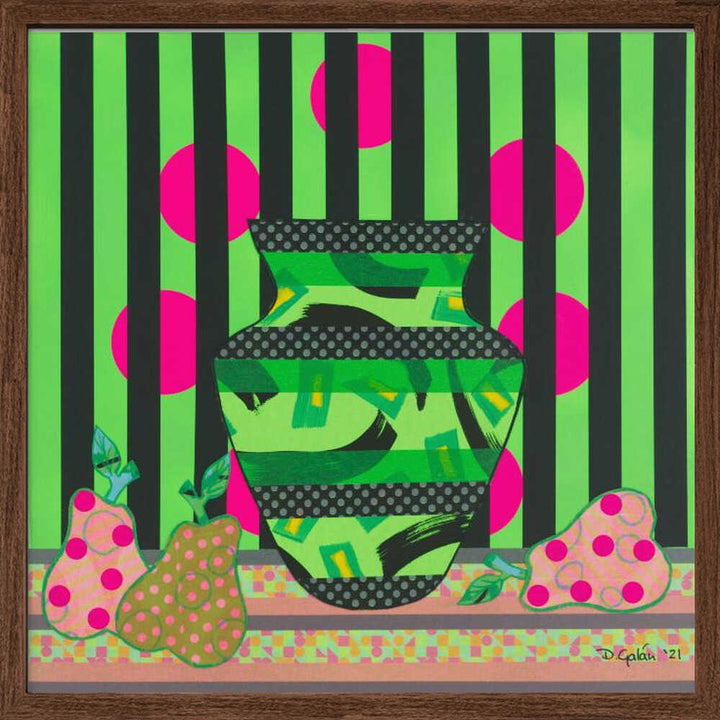 Vibrant Patterned Still Life - Square Stretched Canvas, Poster or Fine Art Print - I Heart Wall Art - Poster Print, Canvas Print or Framed Art Print