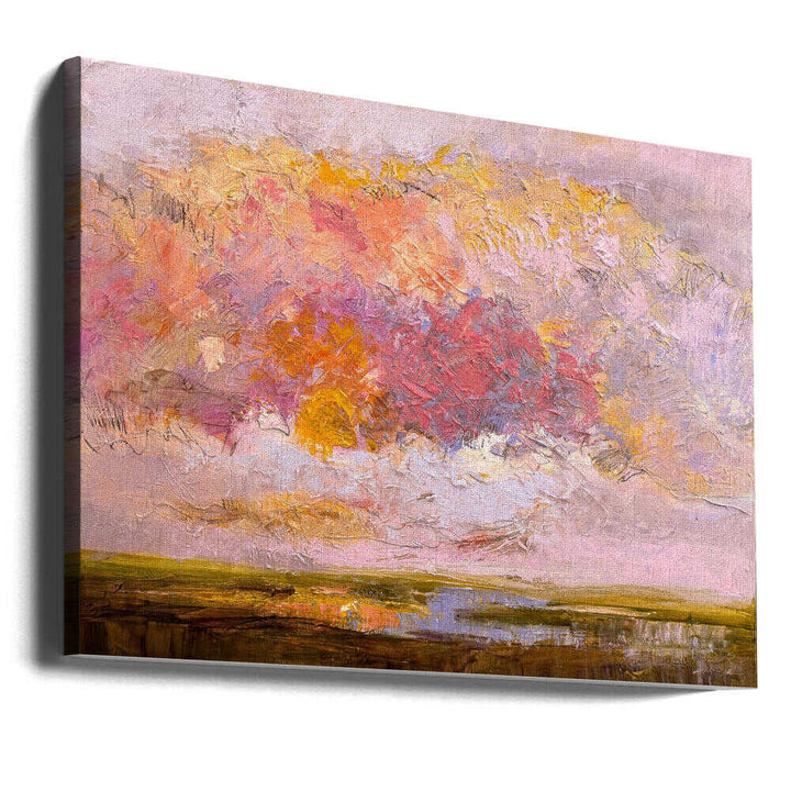Vibrant Pink Horizon - Stretched Canvas, Poster or Fine Art Print - I Heart Wall Art - Poster Print, Canvas Print or Framed Art Print