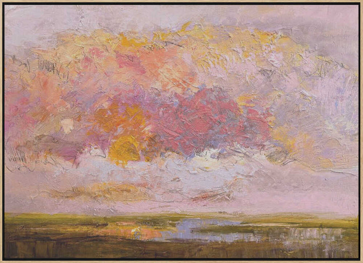 Vibrant Pink Horizon - Stretched Canvas, Poster or Fine Art Print - I Heart Wall Art - Poster Print, Canvas Print or Framed Art Print