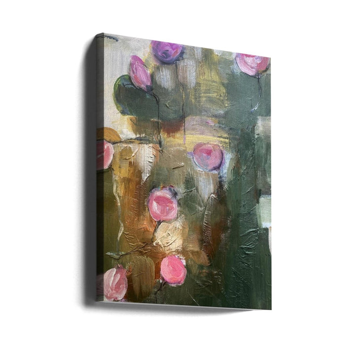 Vibrant Pink Roses - Stretched Canvas, Poster or Fine Art Print - I Heart Wall Art - Poster Print, Canvas Print or Framed Art Print