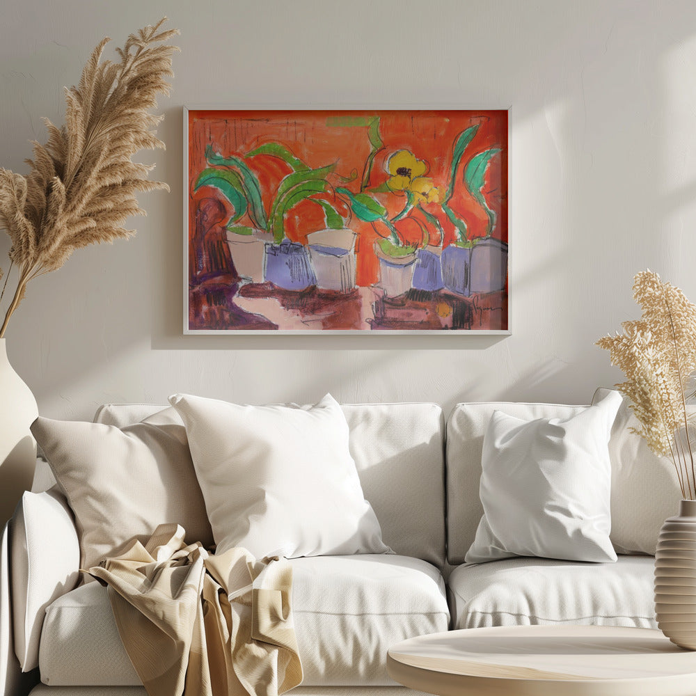 Vibrant Plant Harmony - Stretched Canvas, Poster or Fine Art Print I Heart Wall Art