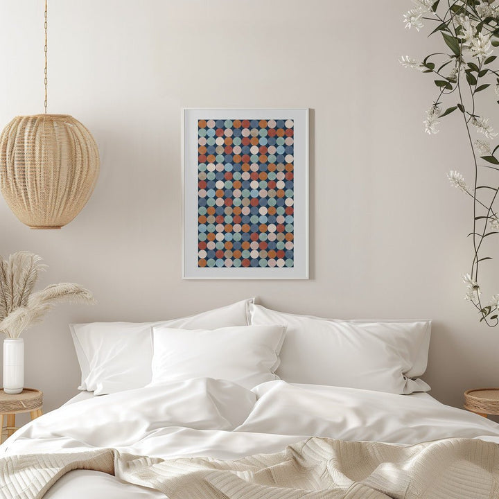 Vibrant Polka Dot Pattern In Earthy Tones - Stretched Canvas, Poster or Fine Art Print - I Heart Wall Art - Poster Print, Canvas Print or Framed Art Print