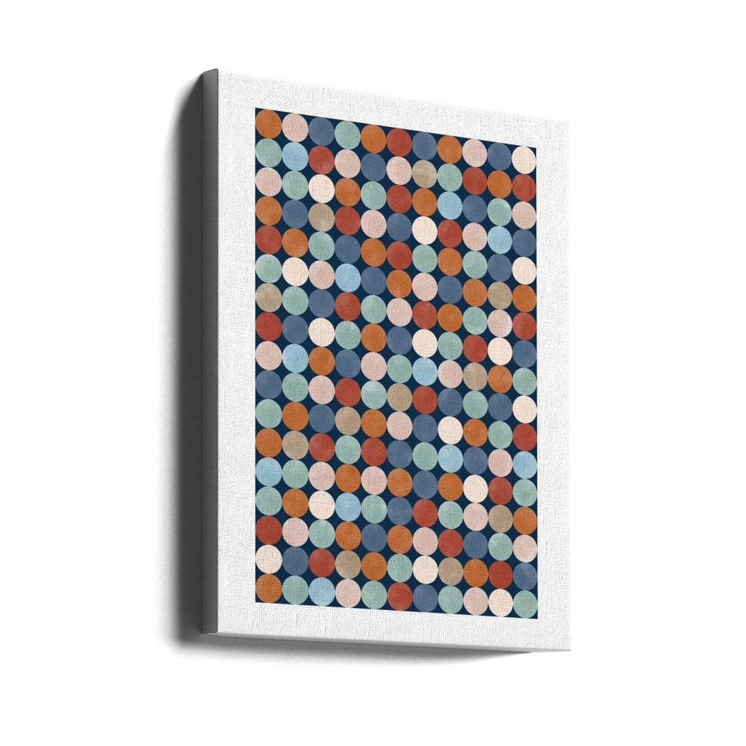 Vibrant Polka Dot Pattern In Earthy Tones - Stretched Canvas, Poster or Fine Art Print - I Heart Wall Art - Poster Print, Canvas Print or Framed Art Print