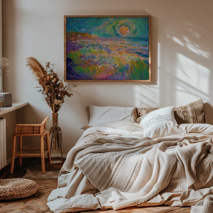 Vibrant Shoreline - Stretched Canvas, Poster or Fine Art Print - I Heart Wall Art - Poster Print, Canvas Print or Framed Art Print