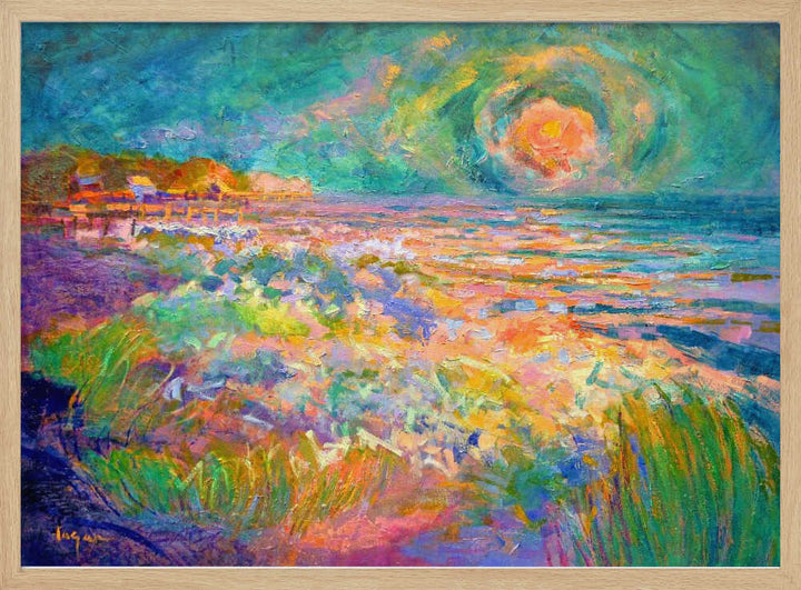 Vibrant Shoreline - Stretched Canvas, Poster or Fine Art Print - I Heart Wall Art - Poster Print, Canvas Print or Framed Art Print