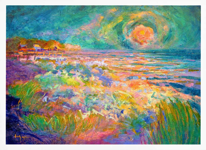 Vibrant Shoreline - Stretched Canvas, Poster or Fine Art Print - I Heart Wall Art - Poster Print, Canvas Print or Framed Art Print
