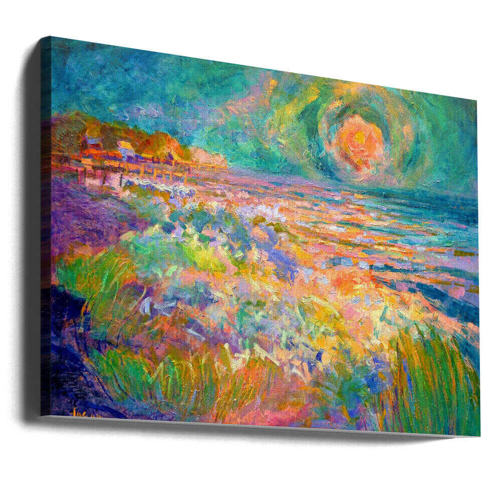 Vibrant Shoreline - Stretched Canvas, Poster or Fine Art Print - I Heart Wall Art - Poster Print, Canvas Print or Framed Art Print