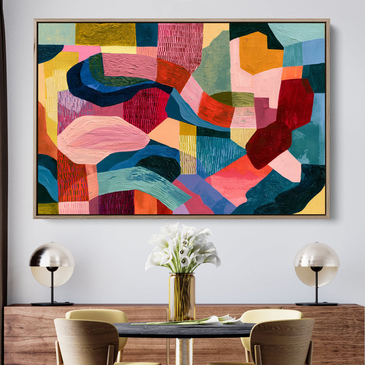 xxxx by IHeartStudio - Colourful Geometric Canvas Print