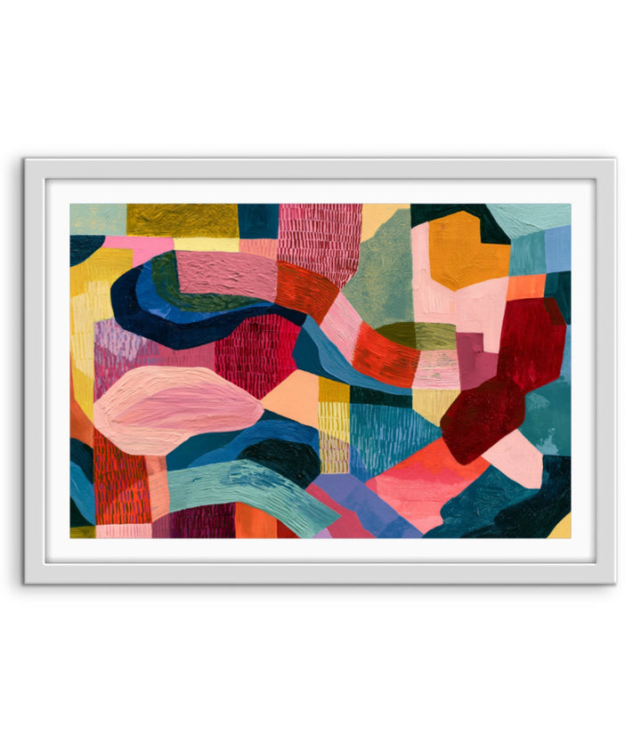 xxxx by IHeartStudio - Colourful Geometric Canvas Print