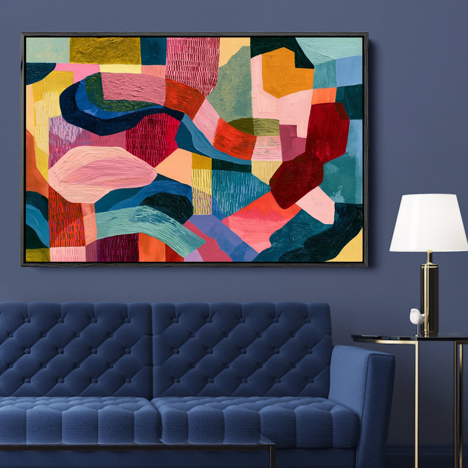 xxxx by IHeartStudio - Colourful Geometric Canvas Print