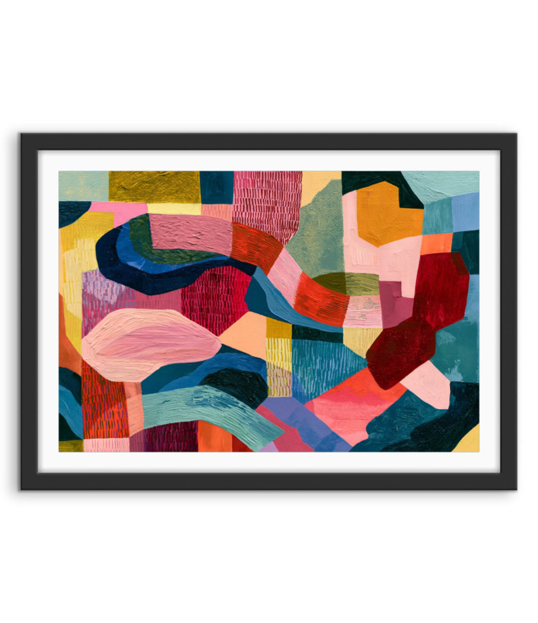 xxxx by IHeartStudio - Colourful Geometric Canvas Print
