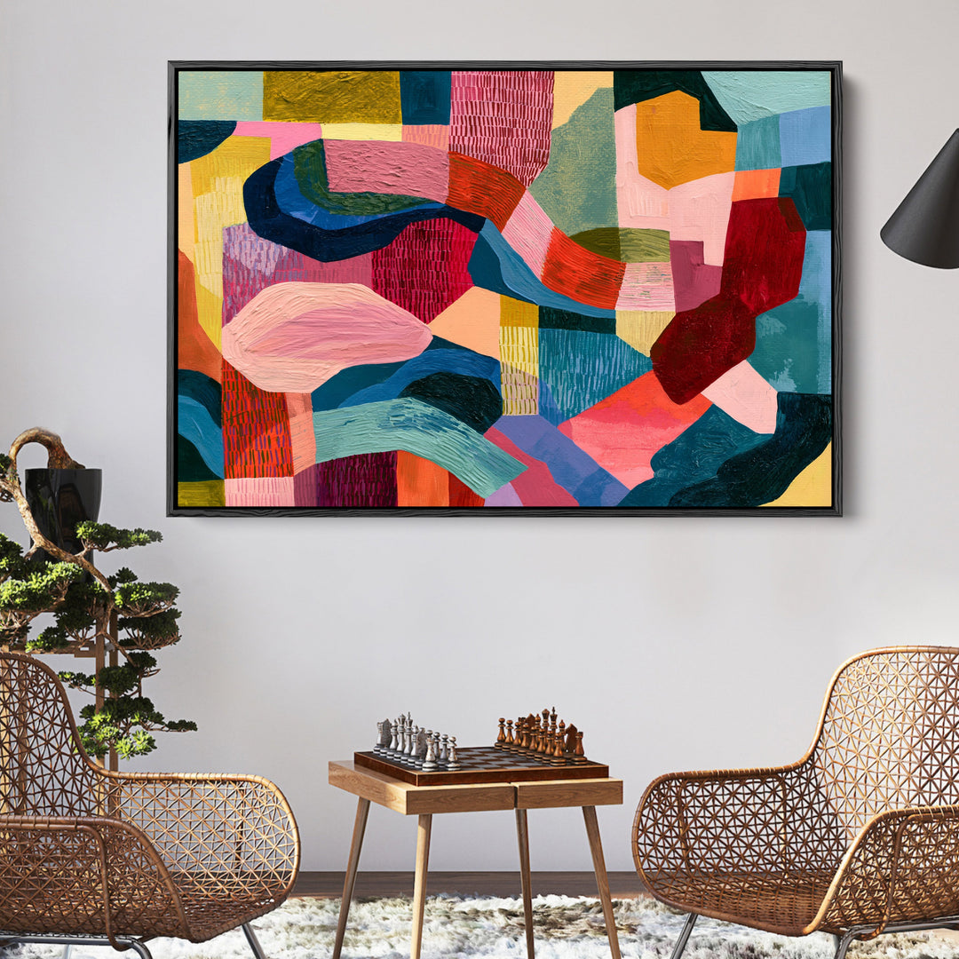 xxxx by IHeartStudio - Colourful Geometric Canvas Print