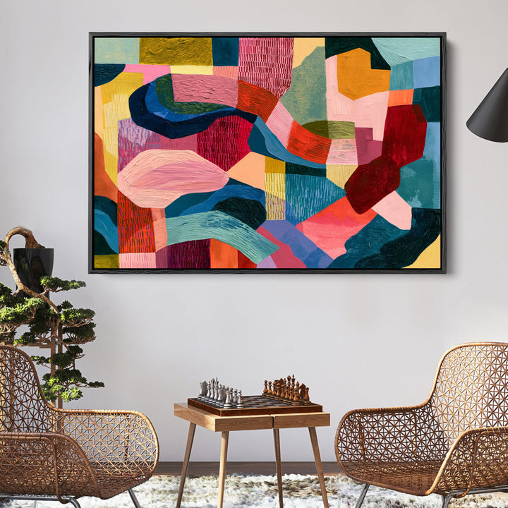 xxxx by IHeartStudio - Colourful Geometric Canvas Print