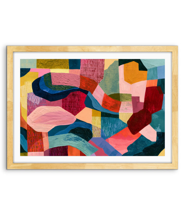 xxxx by IHeartStudio - Colourful Geometric Canvas Print