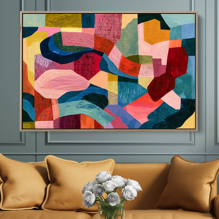 xxxx by IHeartStudio - Colourful Geometric Canvas Print