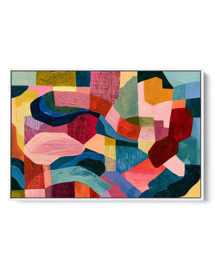 xxxx by IHeartStudio - Colourful Geometric Canvas Print