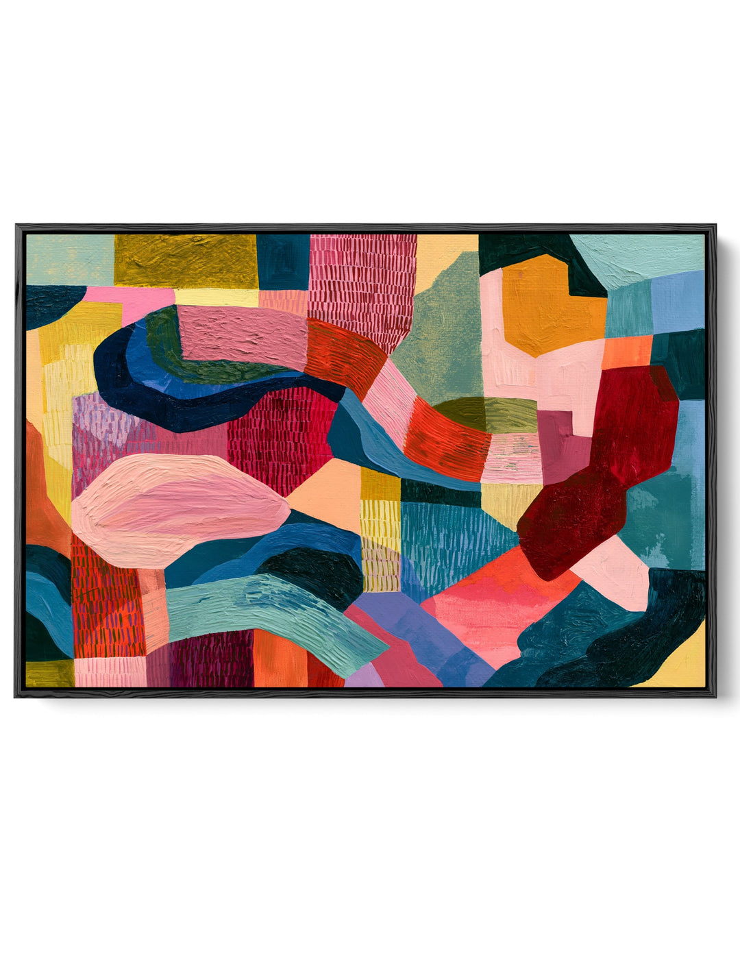 xxxx by IHeartStudio - Colourful Geometric Canvas Print