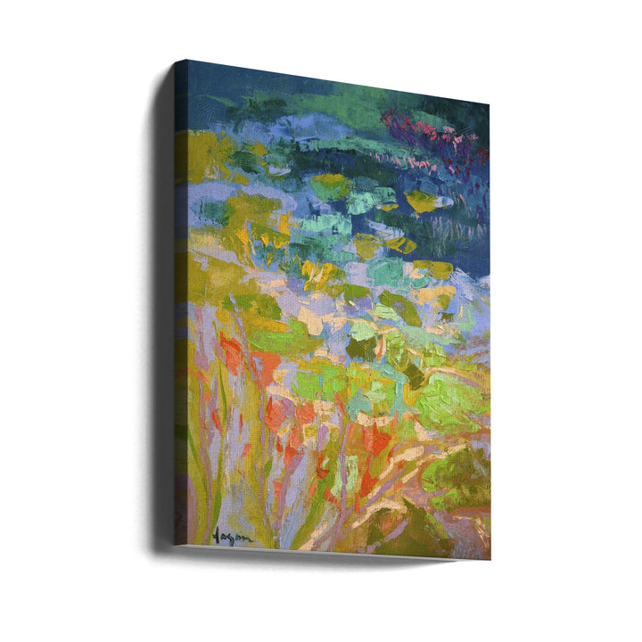 Vibrant Water Lilies - Stretched Canvas, Poster or Fine Art Print I Heart Wall Art