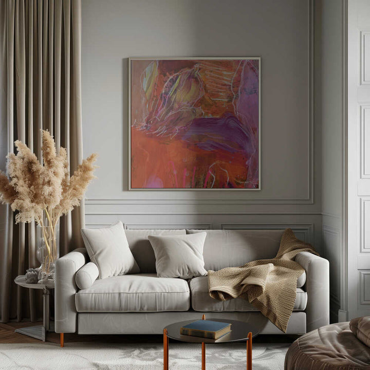 Vibrant Whirlwind - Square Stretched Canvas, Poster or Fine Art Print - I Heart Wall Art - Poster Print, Canvas Print or Framed Art Print