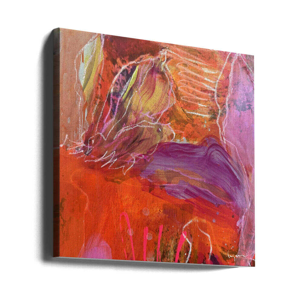 Vibrant Whirlwind - Square Stretched Canvas, Poster or Fine Art Print - I Heart Wall Art - Poster Print, Canvas Print or Framed Art Print