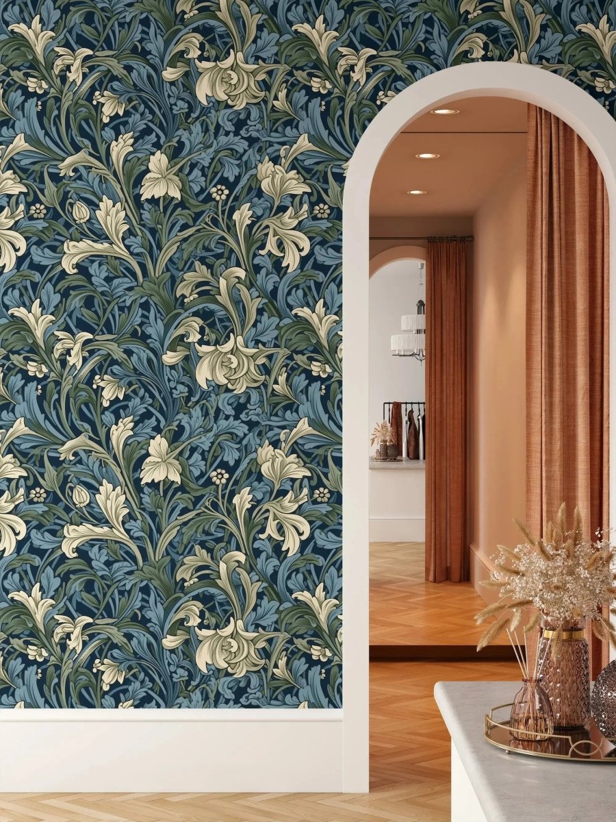 Victorian Days - Traditional Style Removable Wallpaper - I Heart Wall Art - Poster Print, Canvas Print or Framed Art Print