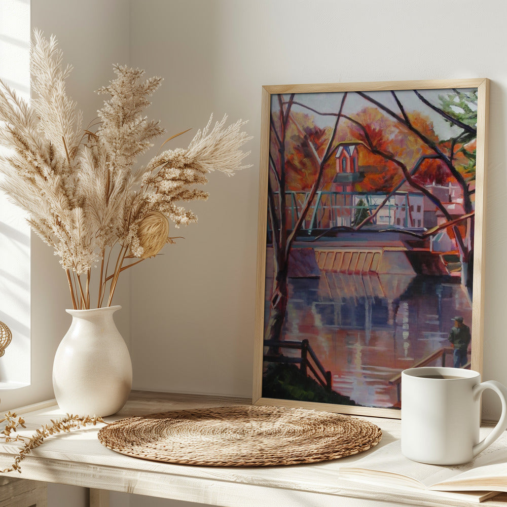View From Lambertville - Stretched Canvas, Poster or Fine Art Print I Heart Wall Art