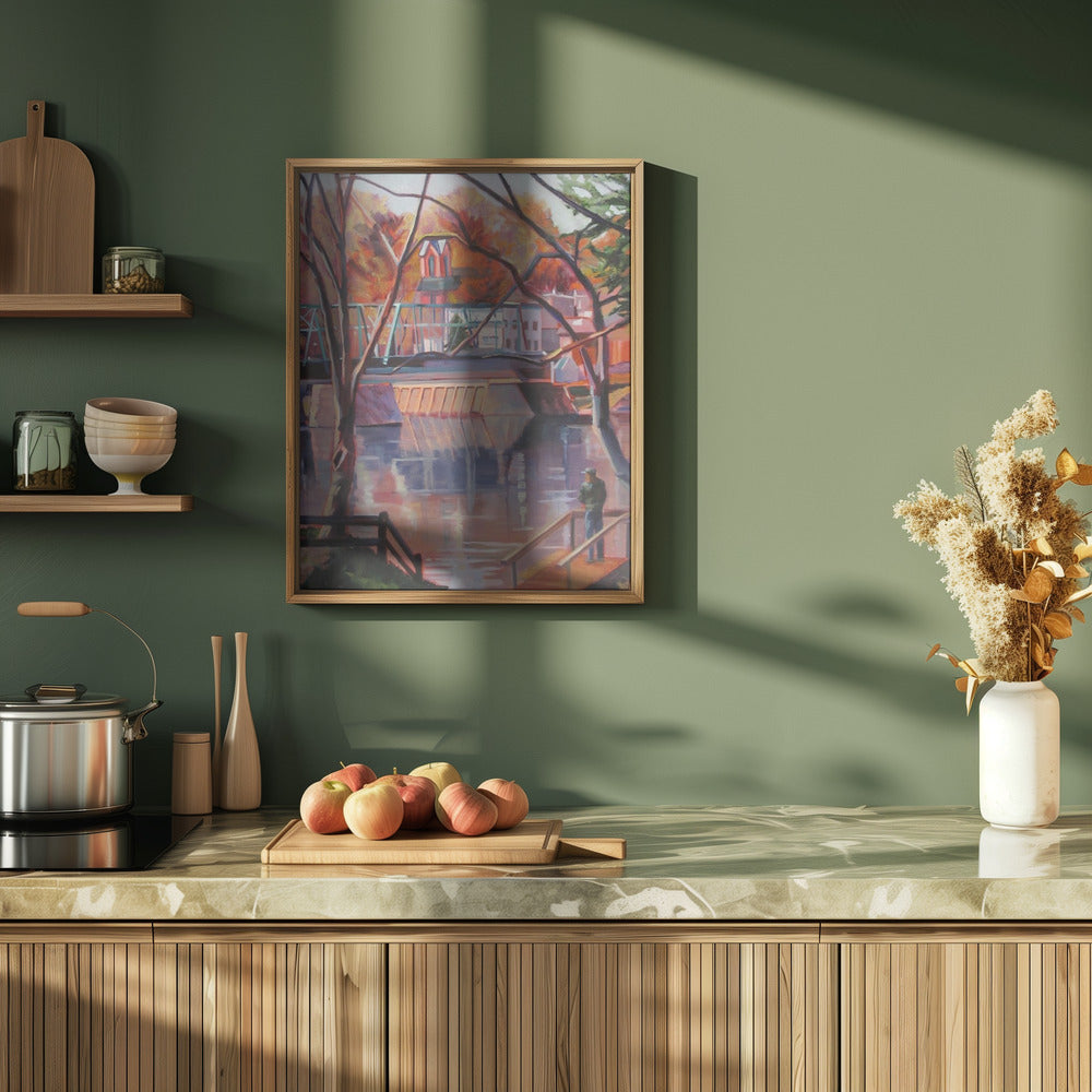 View From Lambertville - Stretched Canvas, Poster or Fine Art Print I Heart Wall Art
