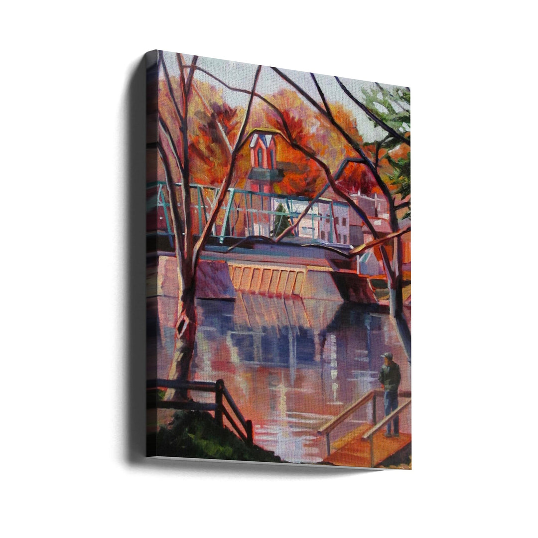 View From Lambertville - Stretched Canvas, Poster or Fine Art Print I Heart Wall Art