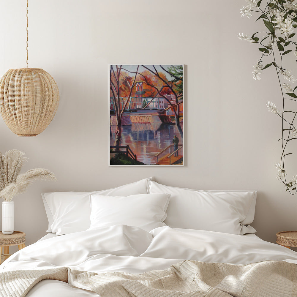 View From Lambertville - Stretched Canvas, Poster or Fine Art Print I Heart Wall Art