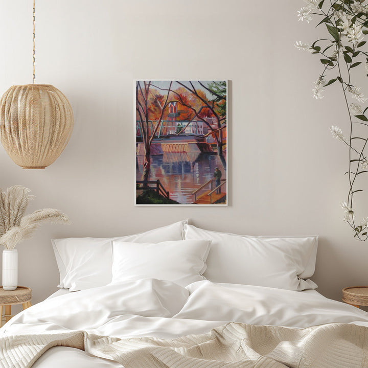 View From Lambertville - Stretched Canvas, Poster or Fine Art Print I Heart Wall Art