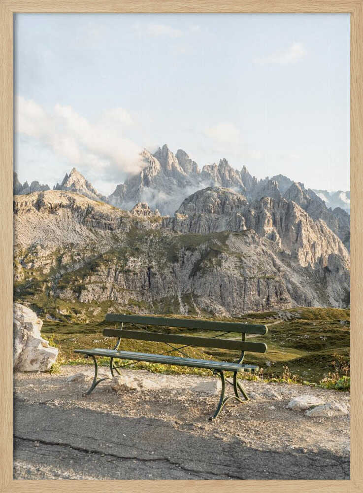 View In the Dolomites - Stretched Canvas, Poster or Fine Art Print - I Heart Wall Art - Poster Print, Canvas Print or Framed Art Print