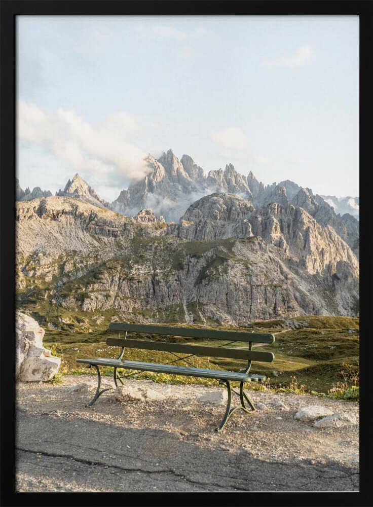 View In the Dolomites - Stretched Canvas, Poster or Fine Art Print - I Heart Wall Art - Poster Print, Canvas Print or Framed Art Print