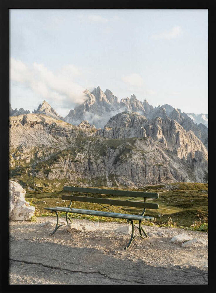 View In the Dolomites - Stretched Canvas, Poster or Fine Art Print - I Heart Wall Art - Poster Print, Canvas Print or Framed Art Print