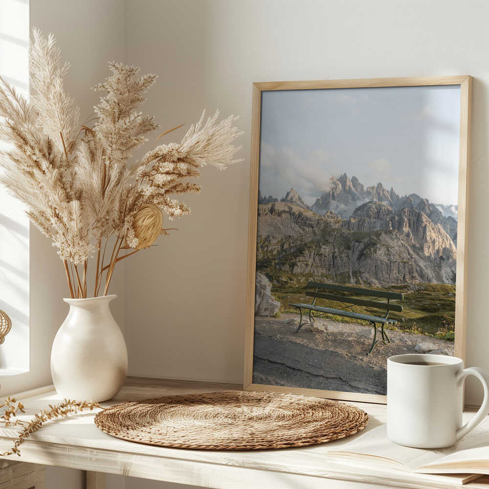 View In the Dolomites - Stretched Canvas, Poster or Fine Art Print - I Heart Wall Art - Poster Print, Canvas Print or Framed Art Print