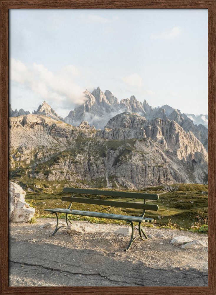 View In the Dolomites - Stretched Canvas, Poster or Fine Art Print - I Heart Wall Art - Poster Print, Canvas Print or Framed Art Print