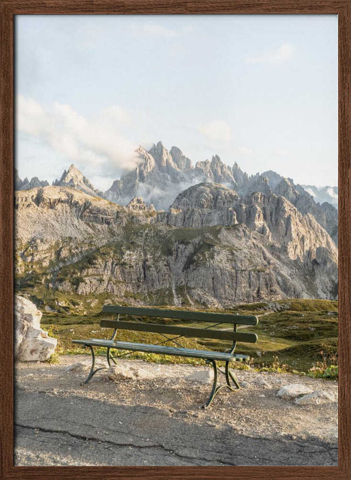 View In the Dolomites - Stretched Canvas, Poster or Fine Art Print - I Heart Wall Art - Poster Print, Canvas Print or Framed Art Print