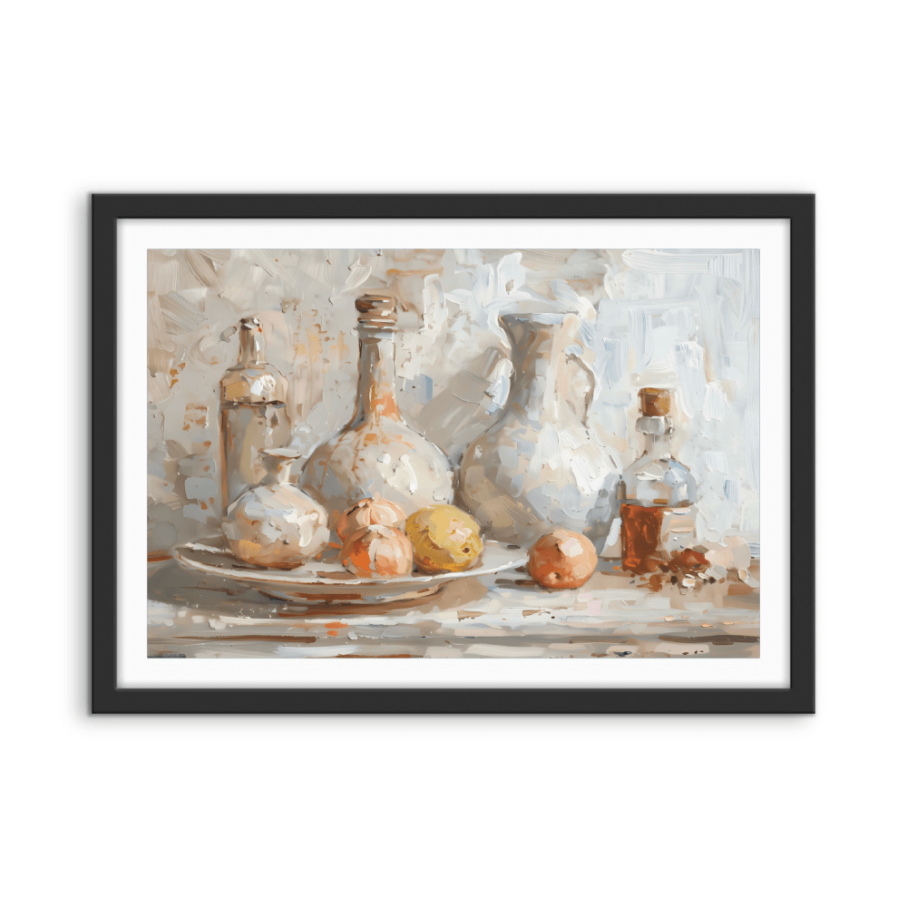 Vinaigrette &amp; Oils - Still Life Stretched Canvas or Fine Art Print - I Heart Wall Art - Poster Print, Canvas Print or Framed Art Print