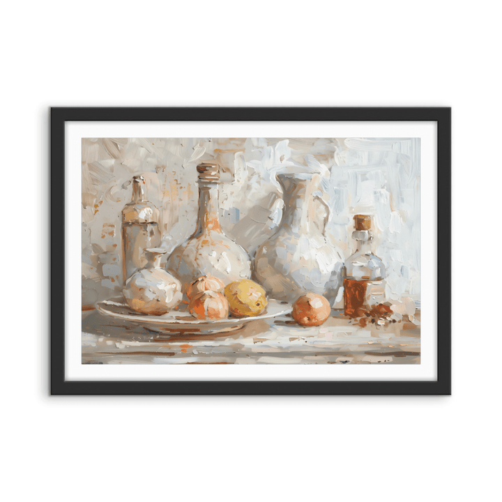 Vinaigrette &amp; Oils - Still Life Stretched Canvas or Fine Art Print - I Heart Wall Art - Poster Print, Canvas Print or Framed Art Print