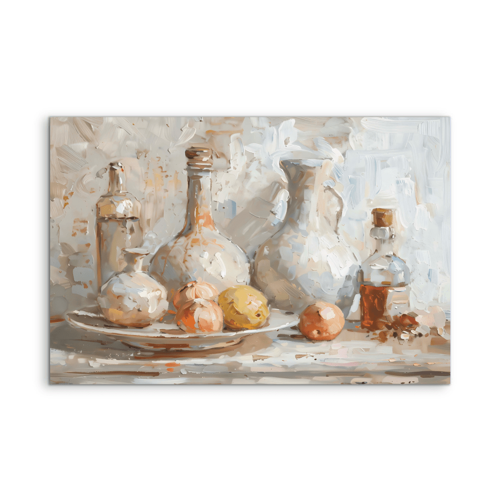 Vinaigrette & Oils - Still Life Stretched Canvas or Fine Art Print - I Heart Wall Art - Poster Print, Canvas Print or Framed Art Print