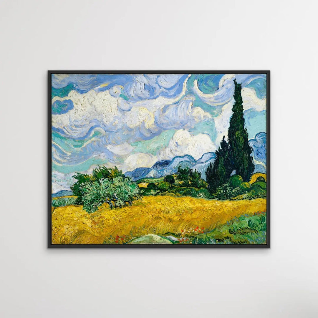 Vincent Van Gogh Wheat Field with Cypresses 1889 - Canvas or Art Print I Heart Wall Art Australia 