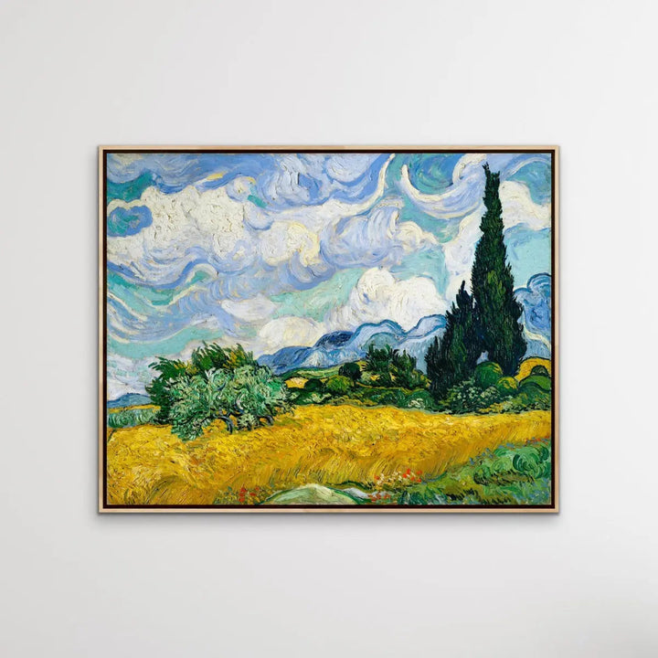 Vincent Van Gogh Wheat Field with Cypresses 1889 - Canvas or Art Print I Heart Wall Art Australia 