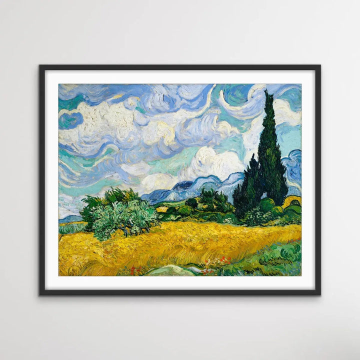 Vincent Van Gogh Wheat Field with Cypresses 1889 - Canvas or Art Print I Heart Wall Art Australia 