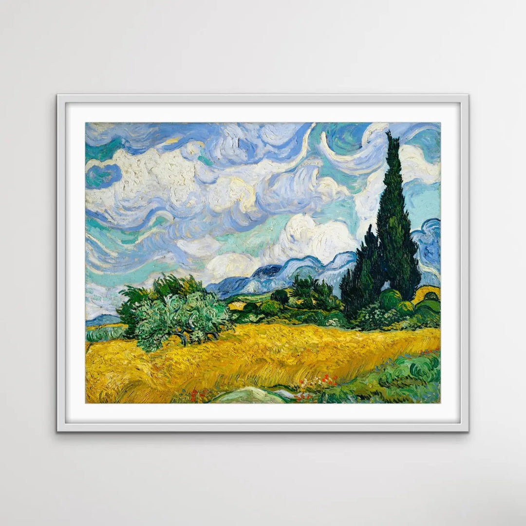 Vincent Van Gogh Wheat Field with Cypresses 1889 - Canvas or Art Print I Heart Wall Art Australia 