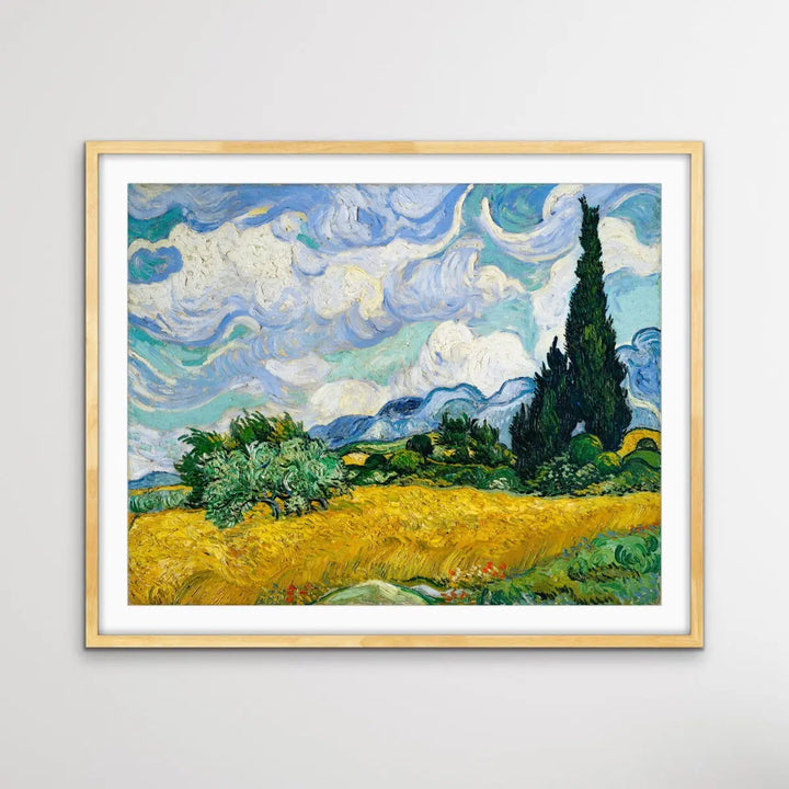 Vincent Van Gogh Wheat Field with Cypresses 1889 - Canvas or Art Print I Heart Wall Art Australia 