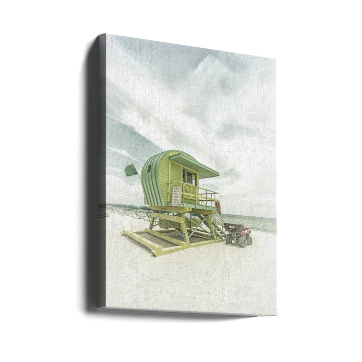 Vintage Florida Flair at Miami Beach - Stretched Canvas, Poster or Fine Art Print I Heart Wall Art