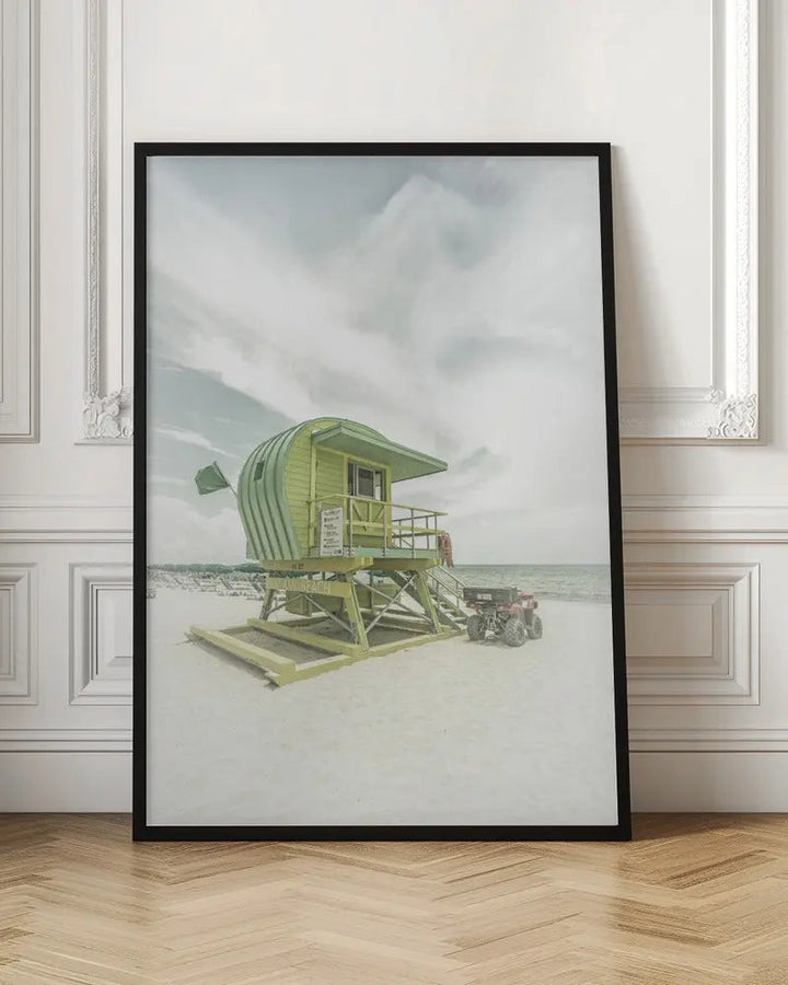 Vintage Florida Flair at Miami Beach - Stretched Canvas, Poster or Fine Art Print I Heart Wall Art