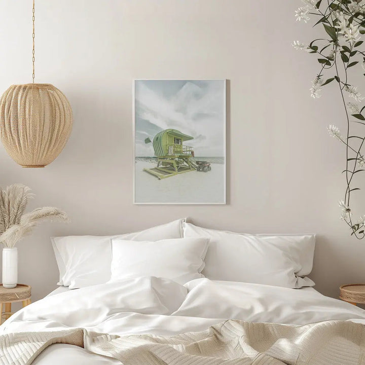 Vintage Florida Flair at Miami Beach - Stretched Canvas, Poster or Fine Art Print I Heart Wall Art