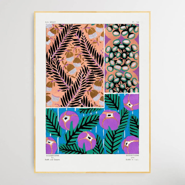 Vintage Flower Patterns Eight by E. A. Séguy (1925) - I Heart Wall Art