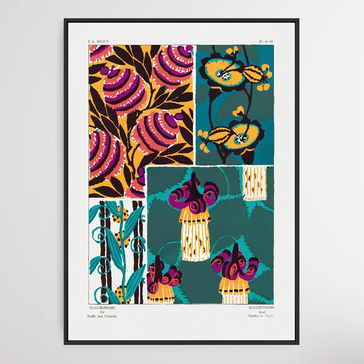 Vintage Flower Patterns Eleven by E. A. Séguy (1925) - I Heart Wall Art