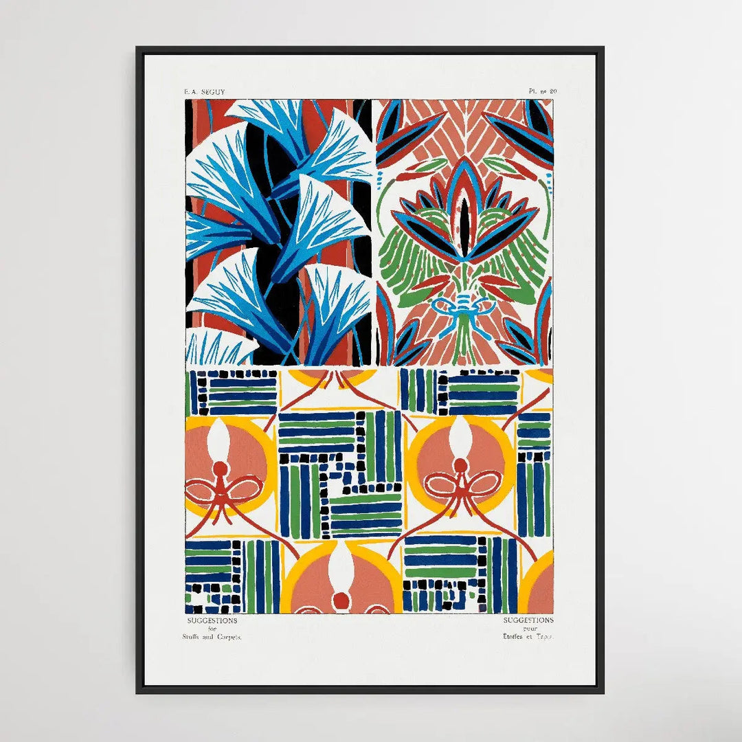 Vintage Flower Patterns Five by E. A. Séguy (1925) - I Heart Wall Art
